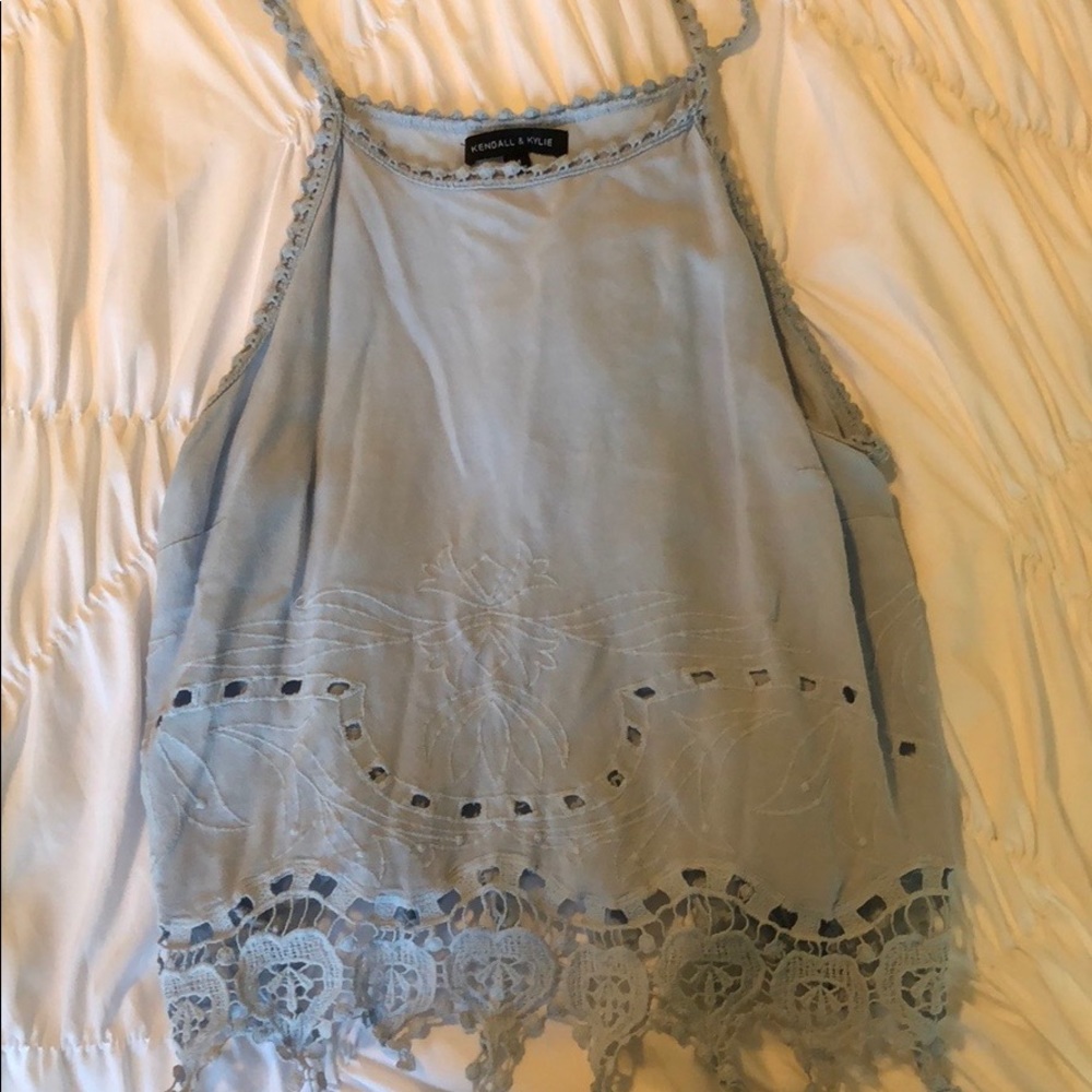 kendall & kylie blue tank